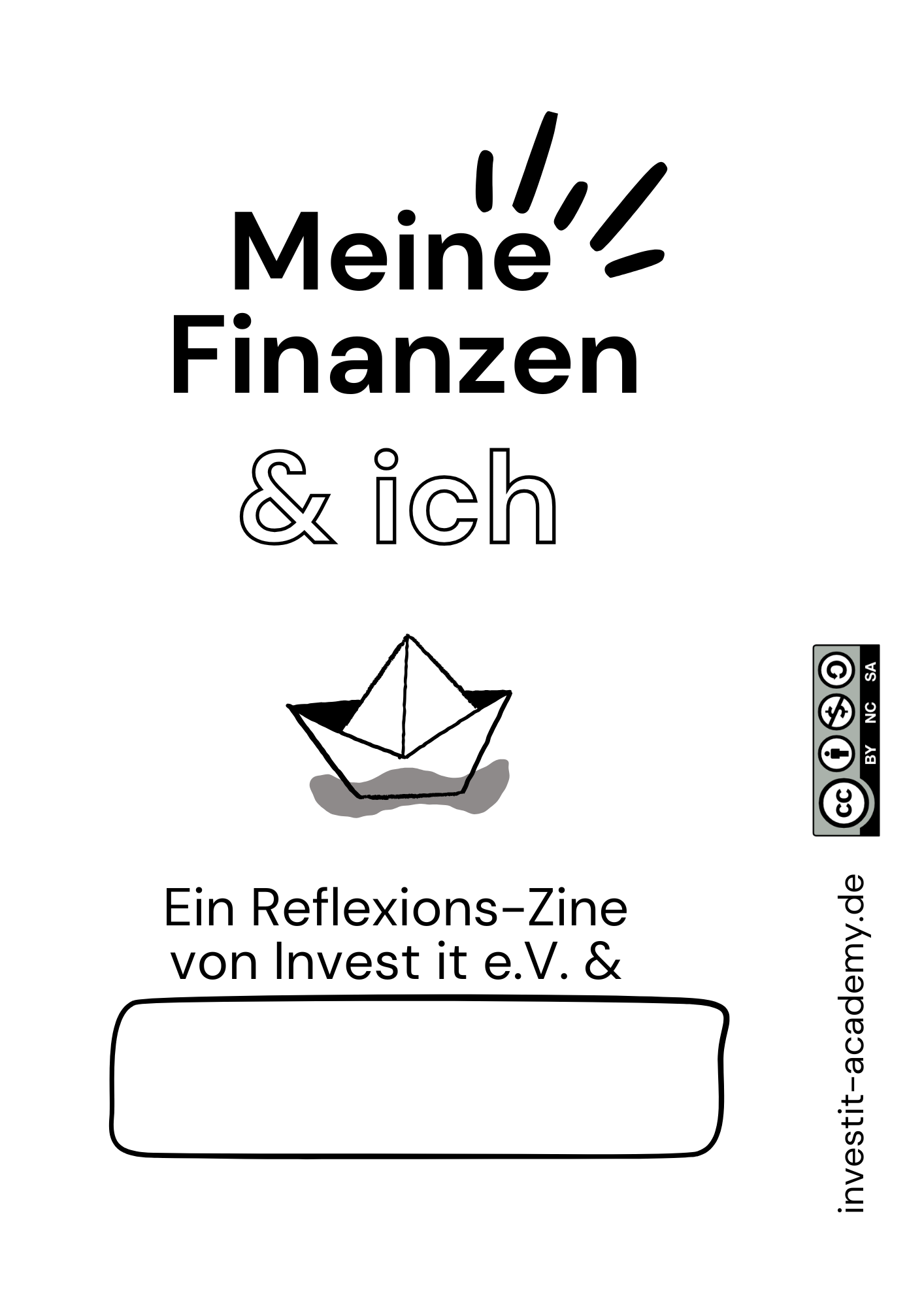 Cover des Reflexions-Zines Meine Finanzen und ich